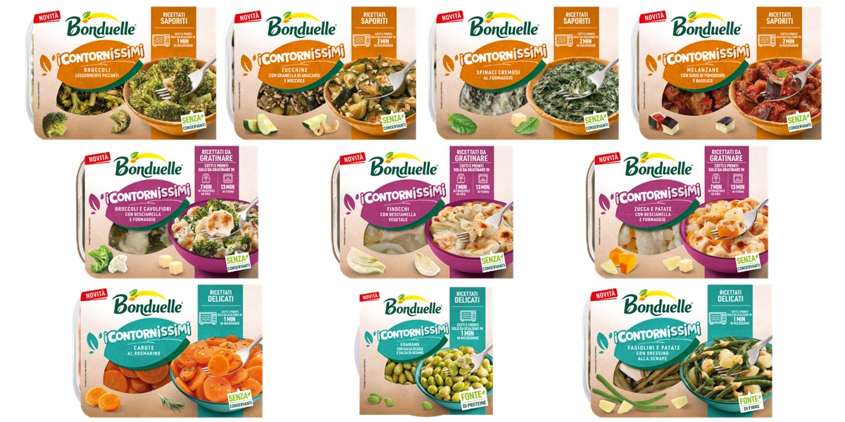 Bonduelle debutta nella V gamma con i Contornissimi